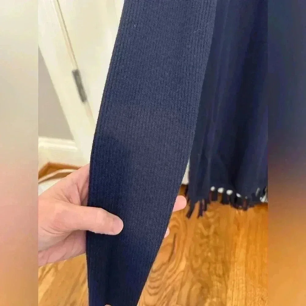 Lilly Pulitzer Ramona Fringe Sweater Size XS Blue - Picture 8 of 12